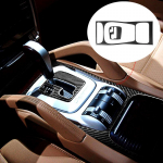 Pavarų skydelio lipdukai, skirti Porsche Cayenne 2003 2004 2005 2006 2007 2008 2009 2010 Anglies pluo&scaron;to automobilių vidaus apdailos priedai Red set B