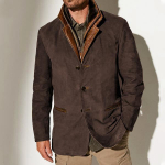 Vyri&scaron;kos madingos striukės Pavasario rudens striukė Vyri&scaron;kas vėjo striukė Bomber Coat Vyri&scaron;ka laisvalaikio striukė Vyri&scaron;ka retro amerikieti&scaron;ka laisvalaikio striukė 5XL kava