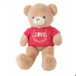 Ours en peluche - Mifi Love - 140 cm - Chemisette - Marron ruda