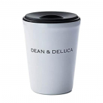 DEAN DELUCA Nerūdijančio plieno su izoliacija nuo &scaron;alčio arba kar&scaron;čio Platus x & Puodelis, Baltas, 260ml, Dangtelis, Gėrimai, Anga, 8.5 12.2cm
