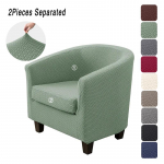 Vienos spalvos kubo formos fotelio užvalkalas Elastingas Patvarus Armchair Slipcover Klubinio sofos užvalkalas su pagalvėlės užvalkalu Baldų užvalkalas