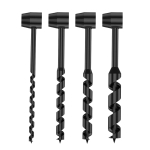 Bushcraft Lauko I&scaron;gyvenimo Rankinis Grąžtas Anglies Plieno Rankinis Sraigtinis Grąžtas Savisriegis I&scaron;gyvenimo Medžio Pradūrimo Įrankis Lauko Stovyklavimui 10x230mm juoda