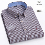 Didelio dydžio 7XL Vasariniai trumparankoviai mar&scaron;kiniai 100% medvilnės mar&scaron;kiniai vyrams Balti languoti dryžuoti Socialiniai Slim Fit Formalūs verslo drabužiai 38