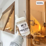 500/850ml Vandens buteliai Sulčių Pieno Plastikinis Puodelis su Dangteliu &Scaron;iaudeliu Burbulinės Arbatos Kavos Puodeliai Didelės Talpos Gėrimų indai Skaidrūs Pink