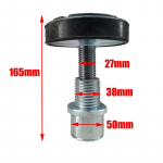 Car Lift Rubber tray Heightening Feet Plus High Leg Pads Shaft Diameter 50mm black