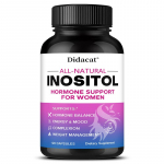 Inozitolio maisto papildas, su vitaminu C, juodųjų pipirų ekstraktu, folatu, 120 kapsulių 120 Capsules