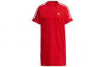 Adidas Originals Suknelė trumpomis rankovėmis Moteri&scaron;ka &Scaron;viesiai Raudona GN2778 32