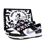Nike Dunk Low top Skateboard Shoes Unisex Purple White Black DD1391-100(Team883-) 44 white