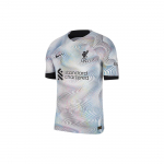 Nike moteri&scaron;ki Liverpool i&scaron;vykos mar&scaron;kinėliai 22/23 Dri Fit futbolo mar&scaron;kinėliai DN2708-101 M balta