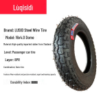 Plieninė Vielinė 8-kordė Elektrinio Triračio Padanga 16x4.0/400-12/3.75/3.00-12 8-Ply Steel Wire Tire 16x4.0 Outer Dome