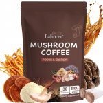 Balincer Supermaisto grybų kava, 2000 mg grybų, 30 porcijų, 180 g 120 Capsules