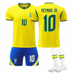 Paaugliams Vaikams Suaugusiems Individualus Vardas Futbolo Apranga 2026 FIFA Pasaulio Taurė Brazilija Namų #10 NEYMAR JR Sportinio Treniruotės Džersio Rinkinys su Kojinėmis 3XL