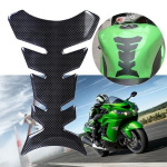 Motociklo universalus 3D anglies pluo&scaron;to gelio dujų kuro bako trinkelės apsaugos lipdukas juoda