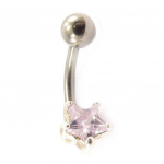 Les Tr&eacute;sors De Lily [C3694] - Body Piercing 'Etoile' Mauve violetinė