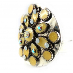 Les Tr&eacute;sors De Lily [E0585] - Bague Cr&eacute;ateur 'Douchka' Beige smėlis