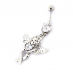 Les Tr&eacute;sors De Lily [K3086] - Body Piercing 'Ange' blanc