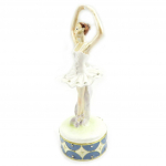 Les Tr&eacute;sors De Lily [L6467] - Coffret &agrave; Bijoux 'Ballerine' blanc bleu