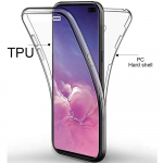 360 viso korpuso kieto kompiuterio nugarėlė + mink&scaron;tas TPU priekinis telefono dėklas, skaidrus dangtelis, skirtas Huawei Samsung Xiaomi iPhone Samsung Galaxy S10