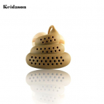 Puntos Silicone Poo Turd Shape Arbatos sietelis Filtras Infuser Prank Trick Props Gėrimų įrankis ruda
