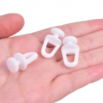 60vnt. Praktiniai namų užuolaidos priedai Plastikiniai bėgių užuolaidų bėgių konvejerio kablio volai balta