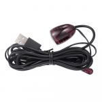 CHUF0301 USB adapteris IR infraraudonųjų spindulių nuotolinio plėstuvo kartotuvo imtuvas siųstuvas Emiter taikomas juoda