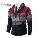 Cozy Up Nauja rudens žieminė striukė Vyri&scaron;ka &scaron;ilta ka&scaron;myro laisvalaikio vilnonė užtrauktukas Slim Fit Fleece striukė Vyri&scaron;ka paltas Suknelė Trikotažo vyri&scaron;ka