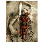 Pilnas kvadratas, apvalus 5D &bdquo;pasidaryk pats&ldquo; deimantinis paveikslas Seksuali moteris Deimantinis siuvinėjimas Kalnų kri&scaron;tolas Abstrakčiojo meno mozaika Paveikslėlis pagal skaičius DF35 Full Round 20x25CM