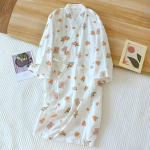 Japoni&scaron;ko stiliaus kimono pižama vasarinė nauja 100% medvilnės marlės pižamos naktiniai moteri&scaron;ki SPA yukata rūbai namų ilgos pižamos moteri&scaron;kos L