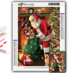 5D deimantų tapyba Kalėdų eglutė Kalėdų Senelis Sniego senelis &bdquo;Pasidaryk pats&ldquo; deimantinis siuvinėjimas Kalnų kri&scaron;tolas namų dekoravimas Full Round 20X30CM