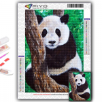 Pilnas 5D &bdquo;pasidaryk pats&ldquo; deimantinis pie&scaron;imas &bdquo;Animal Panda&ldquo; 5D tapyba deimantais Full Round 20X30CM