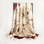 Moteri&scaron;ka &scaron;ilkinė kvadratinė skara Lady Bandana Galvos apdangalas Satininis Foulard Moteri&scaron;kas didelis Hidžabo kaklaskarės kaklaskarės Pashmina 2021 galvos juosta One Size