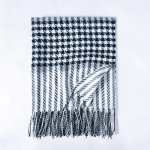 Naujas Houndstooth imitacijos ka&scaron;myro &scaron;alikas žieminis &scaron;iltas moteri&scaron;kas languotas &scaron;alikas su kutais 65*180CM