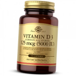 Vitaminas D3, cholekalciferolis, vitaminas D3 5000 mink&scaron;tas gelis, Solgar 100 gelio dangtelių (36313138) 100softgels