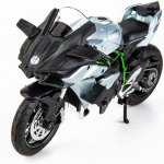 1:12 Kawasaki Ninja H2R motociklo modelis, DieCast modelio motociklas, pakaba ir laisvasis volas, žaislinis automobilis, motociklų kolekcija, dovana 1:12-Size:17.5*10*7cm