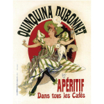 Les Tr&eacute;sors De Lily [A0637] - Plaque m&eacute;tal r&eacute;tro 'Quinquina Dubonnet' rouge vert noir - 40x30 cm