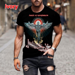 Mados hiphopo roko Judas Priest Band 3D spausdinti mar&scaron;kinėliai vyrams Kasdieniai Street Trend mar&scaron;kinėliai trumpomis rankovėmis Didelio dydžio drabužiai 3XL