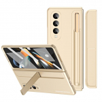 &bdquo;Samsung Fold4 S Pen&ldquo; telefono dėklas, skirtas &bdquo;Samsung Galaxy Z Fold4 Fold4 Fold 4&ldquo;, visi&scaron;kai apsaugotas grūdinto stiklo plėvelės dėklas for Samsung Z Fold 4 auksas