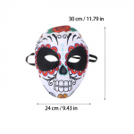Mirusiųjų diena Kaukės Cukraus kaukolė viso veido kaukė Meksikoje Vakarėliai kaukių rekvizitai Helovino kostiumas moterims, vyrams women