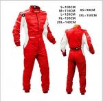 Neper&scaron;lampamas &bdquo;Dune Buggy Kart Racing&ldquo; visureigio UTV &bdquo;Pell Drift&ldquo; berniukų ir mergaičių F1 vientisas lenktyninis kostiumas L(120CM) raudona
