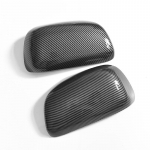 For Toyota Fortuner SW4 2005-2015,black carbon fiber rearview mirror cover replacement buckle 2006 2007 2008 2009 2010 2011