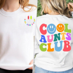 &Scaron;aunūs tetų klubo megztiniai pavasario rudens drabužiai Mama Mama teta Hoodie Moteri&scaron;kas megztinis ilgomis rankovėmis megztiniai su apvalia kakle S balta