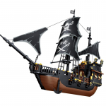Statybinis piratų tvirtovės laivas Karali&scaron;kojo jūrų laivyno karo laivas Uosto kaladėlės Žaislas Kalėdų dovanai
