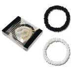 1 dėžutė 100 % gryno &scaron;ilkmedžio &scaron;ilko plaukų tra&scaron;kučiai &Scaron;ilkiniai plaukų kaklarai&scaron;čiai Plaukų juostos Skinny Scrunchies arklio uodegos laikikliai plaukų priežiūros priedai