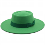 Nauja 8,5 cm plataus kra&scaron;to Fedora Hat Jazz Hat Moteri&scaron;ka Klasikinė Veltinio Skrybėlė Panama Solid British Fascinator Moteri&scaron;ka veltinio kepurė 56-58CM adjustable