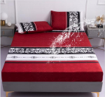 Atsparus vandeniui spausdinta lova patalynės užvalkalai uždengia keturis kampus su elastine juostele lovai Neslystantys patalynė (Be pagalvės užvalkalo) 180*200+30cm Only a sheet