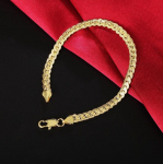 Lekani 925 Sterling Sidabro apyrankė Dailūs papuo&scaron;alai 5mm 20cm Gyvatė Plok&scaron;čia vyri&scaron;ka Grandininė apyrankė Rankena/pulsera vyrams
