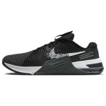 Nike Vyri&scaron;ki Metcon 8 Tamsiai Dūminiai Pilki Unisex Sportbačiai Juodi Balti DO9328-001 44
