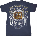 CHICKENFOOT Žemyn Kanalizacija Live Nation Unisex Mar&scaron;kinėliai S