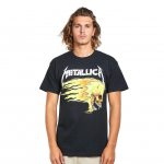 Metallica Flaming Skull Tour '94 juodi unisex mar&scaron;kinėliai S