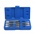 Itin ilgas &bdquo;Torx Star&ldquo; antgalių rinkinys &bdquo;Premium Cr-V&ldquo; plieno 7 dalių žvaigždės antgaliai T25 T30 T40 T45 T50 T55 7 Pcs mėlyna